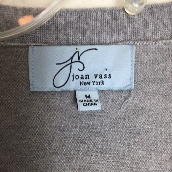 Joan Vass grey long duster/knit jacket in M - Picture 3 of 13